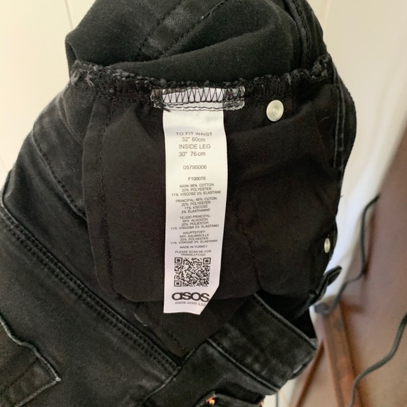 ASOS Men's Black Jeans 32/30 - Picture 9 of 10